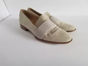 Rag & Bone Amber Loafer In Off White Suede Women's Size 39 US 9 - Picture 1 of 12