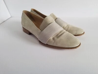 Mocassim feminino Rag & Bone âmbar em camurça off white tamanho 39 EUA 9 - Imagem 1 de 4