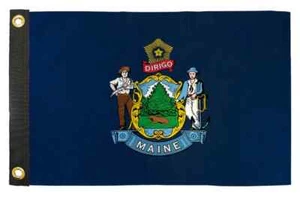 Maine 12x18in Boat Flag Maine ME State ATV Motorcycle Boat Decor Flag - Picture 1 of 5