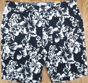 ¡NUEVO! PANTALONES CORTOS PINGÜIN AJUSTE REGULAR 100% ALGODÓN AZUL MARINO Y BLANCO ESTAMPADO FLORAL Talla 34 - Imagen 1 de 4