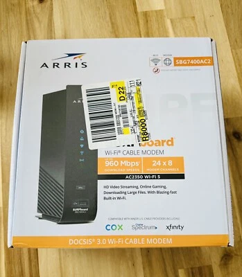 Arris SURFboard SBG7400AC2 Wireless Cable Modem - Image 1 of 4