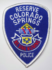 Colorado Springs Colorado Police Reserve Patch - FREE Tracked US Shipping !