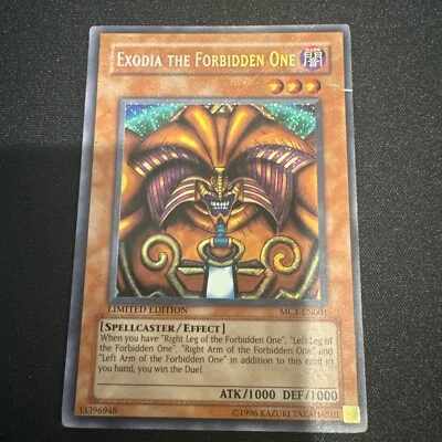 Yugioh! Exodia The Forbiden One #MC1-EN001 Limited Edition Secret Rare - Image 1 of 4