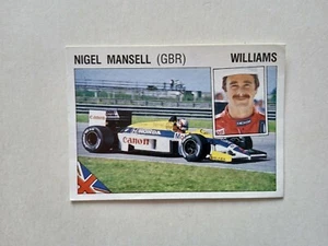 FIGURINA SUPERSPORT 1986 PANINI MANSELL-WILLIMIANS n 32 CON VELINA - Picture 1 of 2