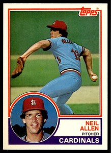1983 Topps Traded Baseball Neil Allen 1T St. Louis Cardinals
