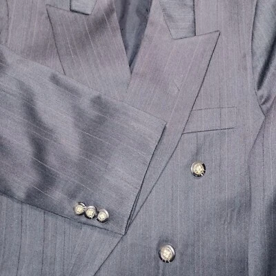 Blazer Mens 40R Gray Suit Jacket Sport Coat Interview Prom Classy Dressy Fancy - Image 1 of 4