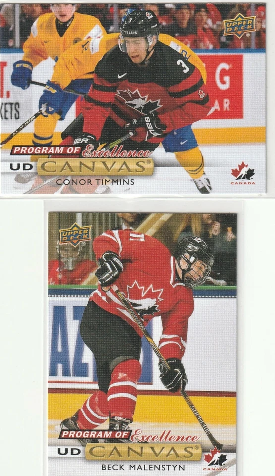 2 2019-'20 UPPER DECK SERIES 2 CANVAS PROGRAM OF EXCELLENCE - C.TIMMINS - Image 1 of 2