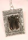 Swirl Rim Silvertn Picture Frame Chocolate Finish Angel Rectangle Necklace