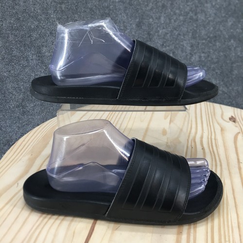 Sandali Adidas uomo 7 comodi slide neri slip on punta aperta ballerine casual GZ5896