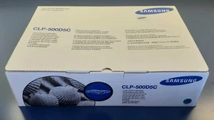 Genuine Samsung CLP-500D5C Cyan Toner Cartridge SEALED NOS - Picture 1 of 4