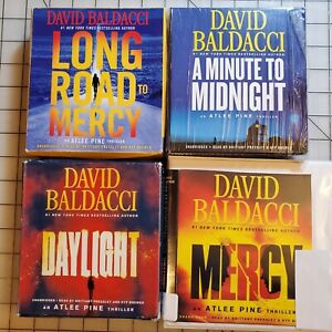 DAVID BALDACCI ~ 4 CD AUDIOBOOKS Complete Atlee Pine Series includes MERCY ~ EUC