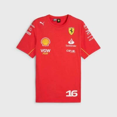 Scuderia Ferrari F1 Charles Leclerc Driver Tee Red - Image 1 of 2