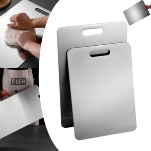 Titanium Cutting Board - 100% Pure Cut Titanium Cutting Board, Double-Sided F... - Picture 1 of 7
