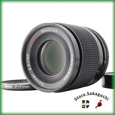 [Opt Mint] CONTAX Carl Zeiss Sonnar T* 100mm F3.5 AEJ  From Japan - Image 1 of 4