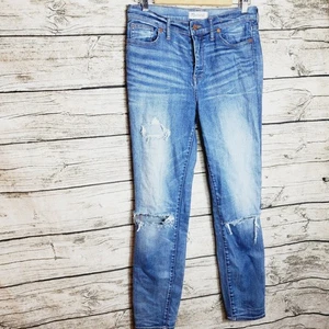 Madewell High Riser Skinny Riped Jeans Size 29 - Picture 1 of 10