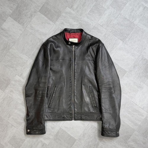 Gucci Michele Giacca Pelle Uomo Taglia L Ottimo Usato Lussoge