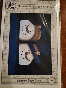 Vintage WINTER Tole Painting Pattern Packet Holman Publications Snowman - Picture 1 of 3