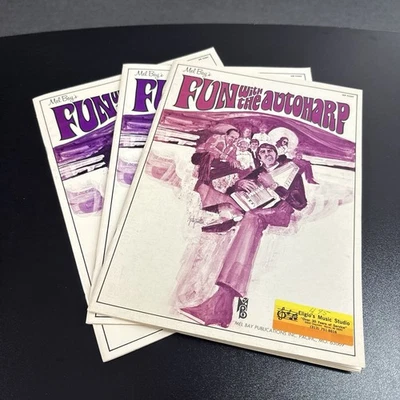 Vintage Lot of 3 Mel Bay Fun With The Autoharp Music Books - Image 1 of 4