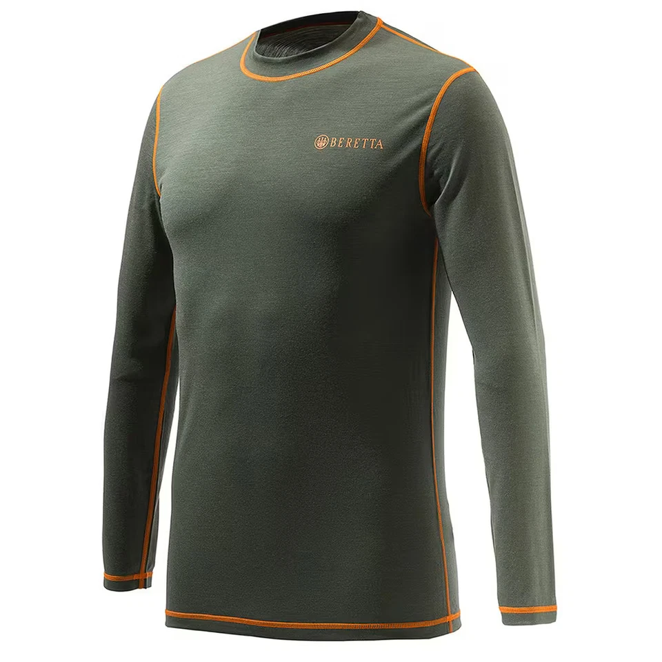Beretta Merino Base Layer Long Sleeve T-Shirt Green Large (IM201T19690715L) - Image 1 of 1