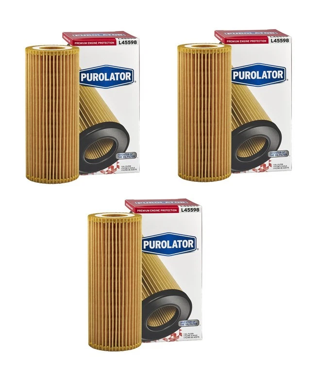 Purolator 3pc Engine Oil Filter For 2011-2016 Volkswagen Touareg LZB9V - Image 1 of 1