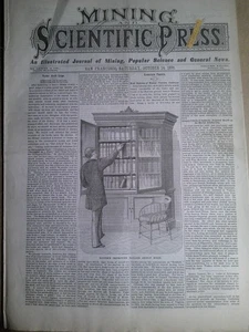 Mining & Scientific Press Oct. 14, 1876. Aerial Navigation; Sea electric lights - Picture 1 of 20