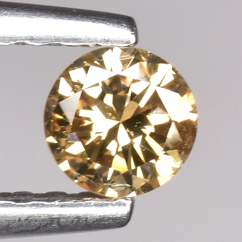 0.22ct Natural Loose Diamond Round Shape Dark Brown - I1 Clarity 3.8mm - Image 1 of 1