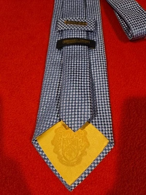 Donald J. Trump Blue Checkered Gold Bar Tie 100% Silk Signature Collection - Image 1 of 4