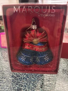Waterford Marquis 2011 First Christmas Holiday Bells Ornament #155182 Boxed - Picture 1 of 6