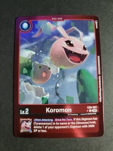 Koromon (Limited Foil) EX8-001 Uncommon Chain of Liberation - Picture 1 of 2