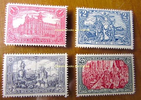 EBS Germany 1900 - "Images of the German Empire" Michel 63-66 REPRINTS NACHDRUCK Cover
