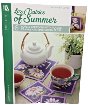 Lazy Daisies Of Summer Beginner Level Plastic Canvas Book - Image 1 of 2