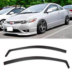 For 06-11 Honda Civic Side Window Visors OE ( In-Channel) 2DR Coupe SI JDM - Bild 1 von 7