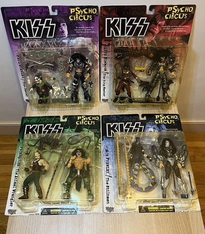 McFarlane Toys KISS Psycho Circus Spencer Edition Complete Set 4 Action Figures Cover