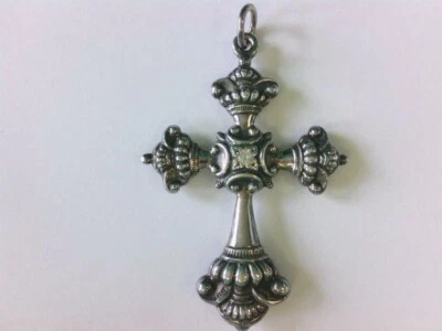 ÚNICO EN SU CLASE - ¡Colgante Cruz Victoria 925 Esterlina James Avery Retirado con Diapositivas! Foto 1 de 4
