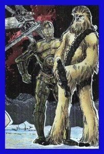 1993 Topps Star Wars Galaxy Foil Insert Walter Simonson, Chewbacca 4/6 - Bild 1 von 2