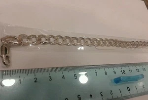 1 Bracelet Argent 925 Homme Grumetta Maille Haute 7Mm - Imagen 1 de 1
