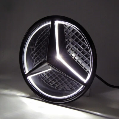 Front Grille LED Emblem Light Fit for Mercedes Benz Illuminated Star Badge - Image 1 of 4