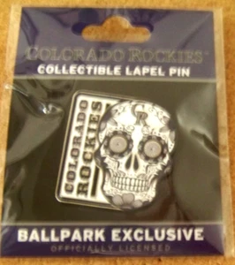 2025 Sugar Skull Colorado Rockies lapel pin MLB NEW WINCRAFT - Picture 1 of 6