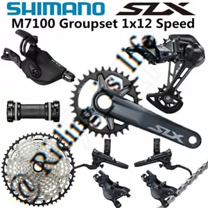 New SHIMANO SLX M7100/M7120 1x12 12-speed MTB Groupset 51T, 32T/34T/170MM/175MM - Picture 1 of 20