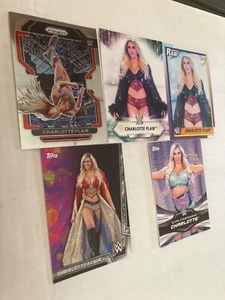 B Charlotte flair 5 wrestling cards see scan - Picture 1 of 1