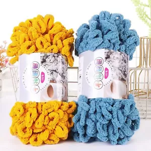 Durable Finger Knitting Yarn Fall Winter Crafting Soft Loop for Fluffy - Picture 1 of 18