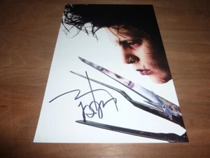 Foto firmada por Johnny Depp 12X8 EDWARD MANOS DE TIJERA + CERTIFICADO DE AUTENTICIDAD - Imagen 1 de 2