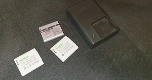 Sony Battery Wall Charger for Olympus Li-50B, and Three (3) Batteries - Picture 1 of 3