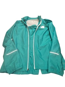Chaqueta North Face para mujer ligera verde azulado cremallera completa con detalles reflectantes S - Imagen 1 de 7