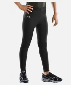 NWT Under Armour Boy ColdGear Compression Legging Pants Full Length YLG New Sz L - Picture 1 of 5
