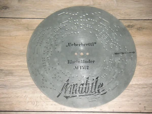 Amabile 26,5cm Platte music box Spieluhr Spieldose Orgel Leierkasten Organette  - Bild 1 von 6