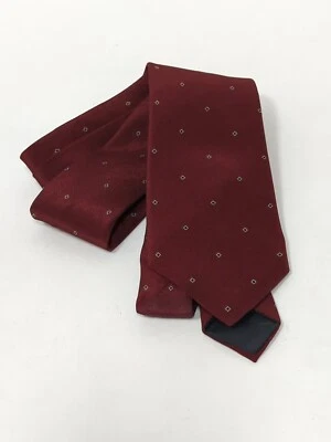 Corbata Oscar De La Renta para hombre gris borgoña lisa Foto 1 de 4