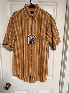 NEU MIT ETIKETT HERREN FARBEN ALEXANDER JULIAN PARADISE GESTREIFTES BUTTON-DOWN-HEMD MEDIUM - Bild 1 von 10