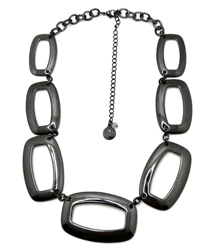 VETEMENTS Collana girocollo DANA BUCHMAN canna di fucile maglia grossa 16" 20" nuova senza etichette