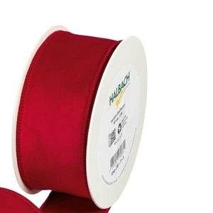 Weihnachten Samt Stoffband 50 mm x 8 m leuchtend rot - Bild 1 von 2
